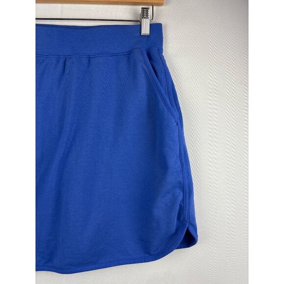 Denim & Co. Womens Skort XS Blue Cotton Blend Machine Washable - Picture 2 of 5
